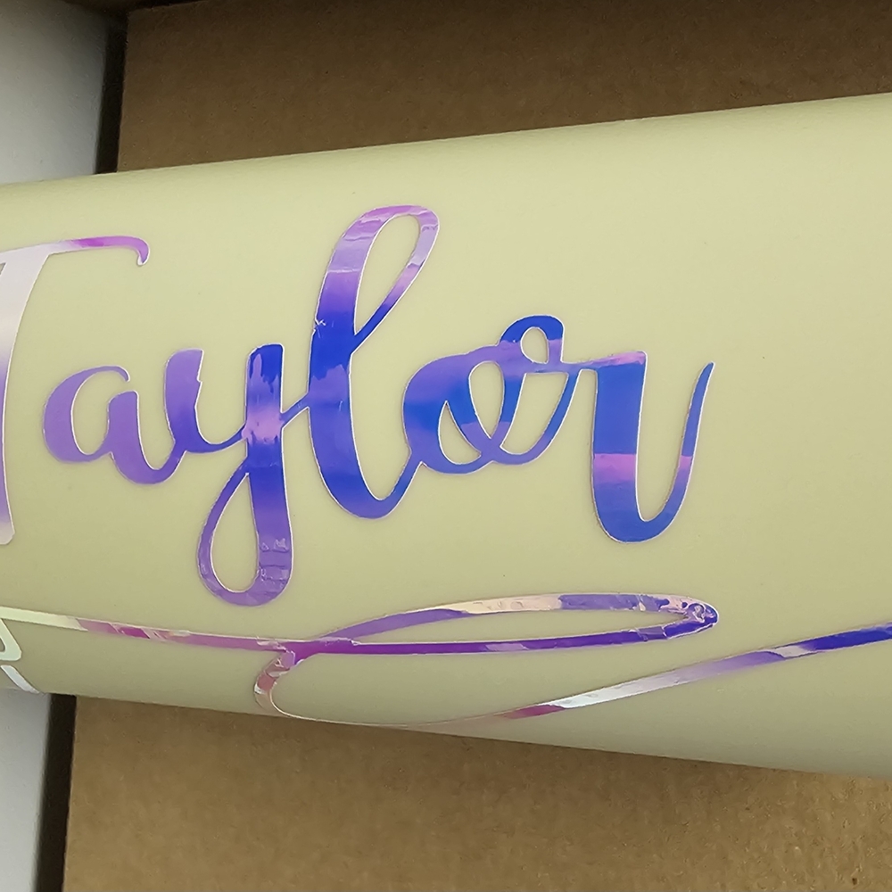 Taylor Swift Themed Yellow Tumbler